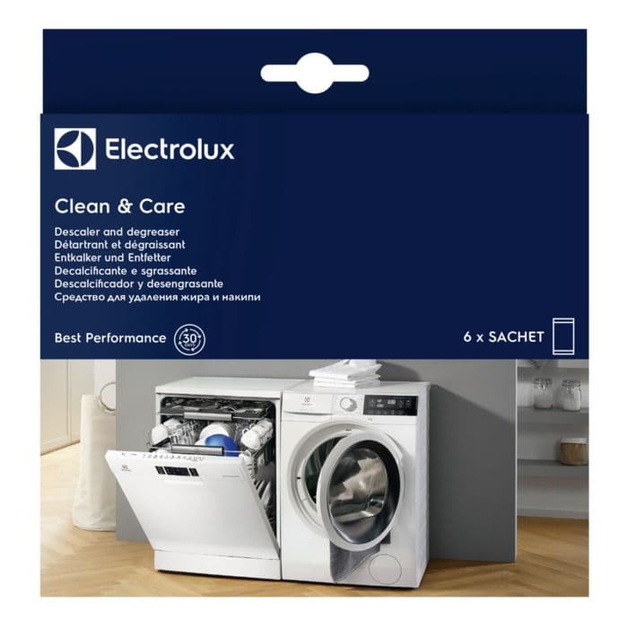 9029798064 Clean & Care 6 sáčků pro pračky a myčky Electrolux