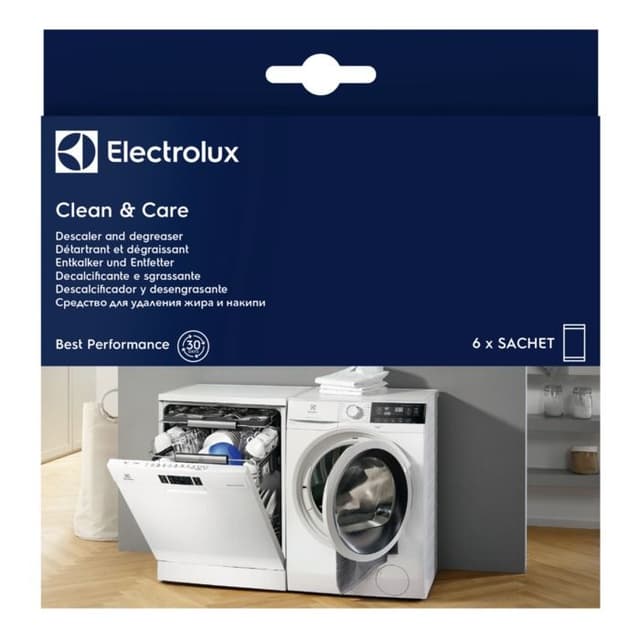 9029798064 Clean & Care 6 sáčků pro pračky a myčky Electrolux
