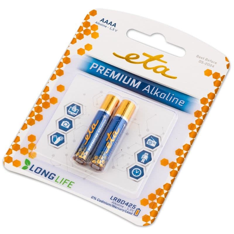 Baterie ETA PREMIUM AAAA LR8PREM2, 2ks