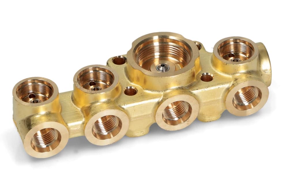 Mosazný zámek 4 elektromagnetický ventil 2+2+3+2 NECTA - 260365