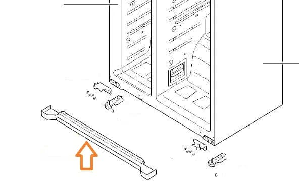 00771835 Spodní krycí lišta pro Bosch Siemens