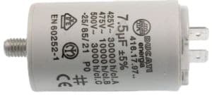 17400101000252 Rozběhový kondenzátor 7,5µF pro sušičky Philco Candy Hoover