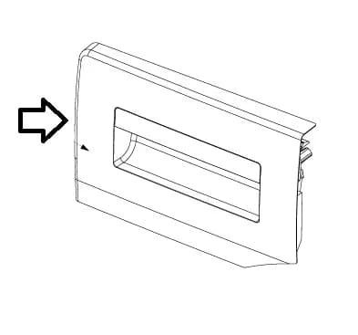 1912014004 Čelo násypky pračky Beko Blomberg