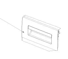 1912014095 Čelo násypky Beko/Blomberg