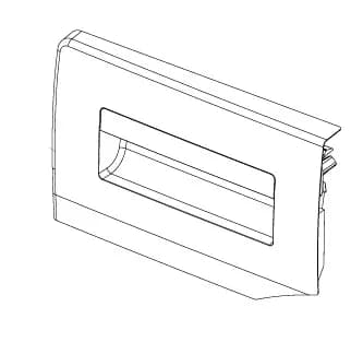 1912014098 Čelo násypky pracích prostředků Beko Blomberg