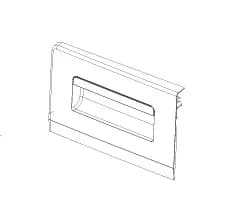 1912504162 Čelo násypky pro pračky Beko Blomberg