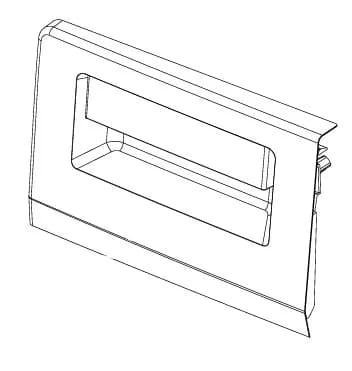 1912644069 Čelo násypky k pračce Beko Blomberg