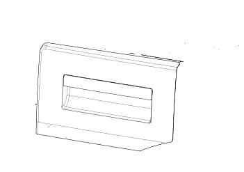 2449809129 Čelo násypky pro pračky Beko Blomberg