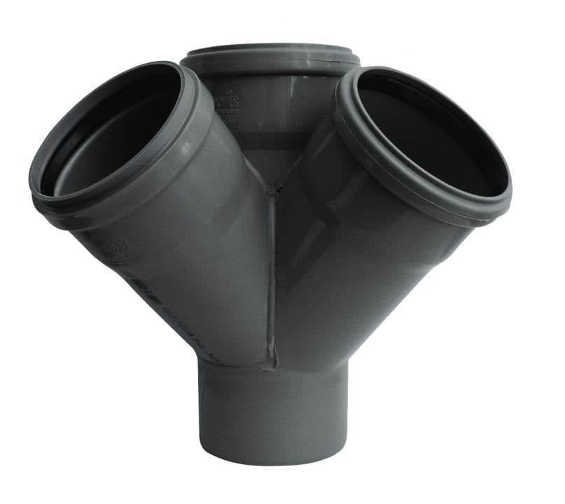 3295314314 - HTED odbočka rohová 100/100/45° PIPELIFE