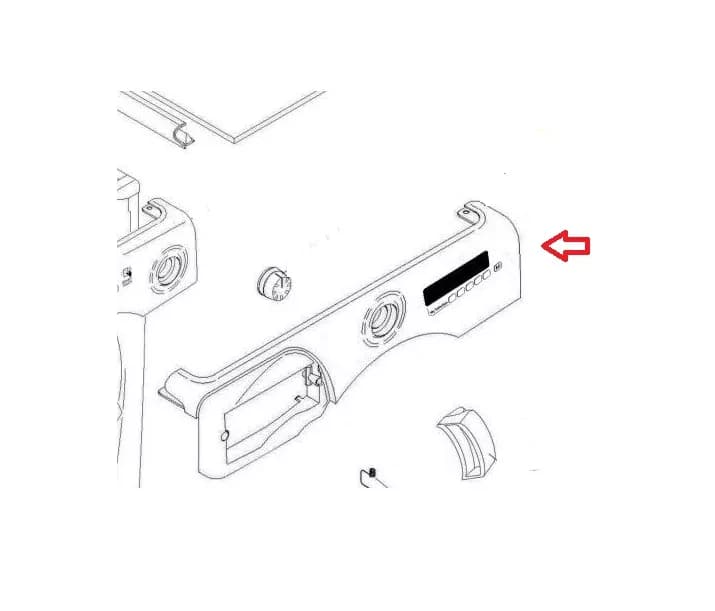 43033473 Ovládací panel pro pračky Candy a Hoover