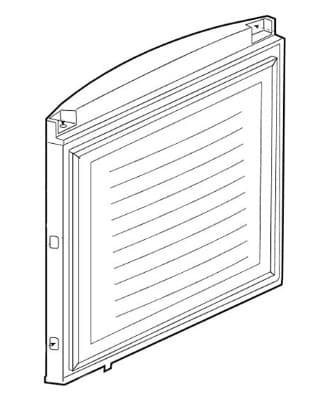4544840100 Dveře mrazničky Beko/Blomberg