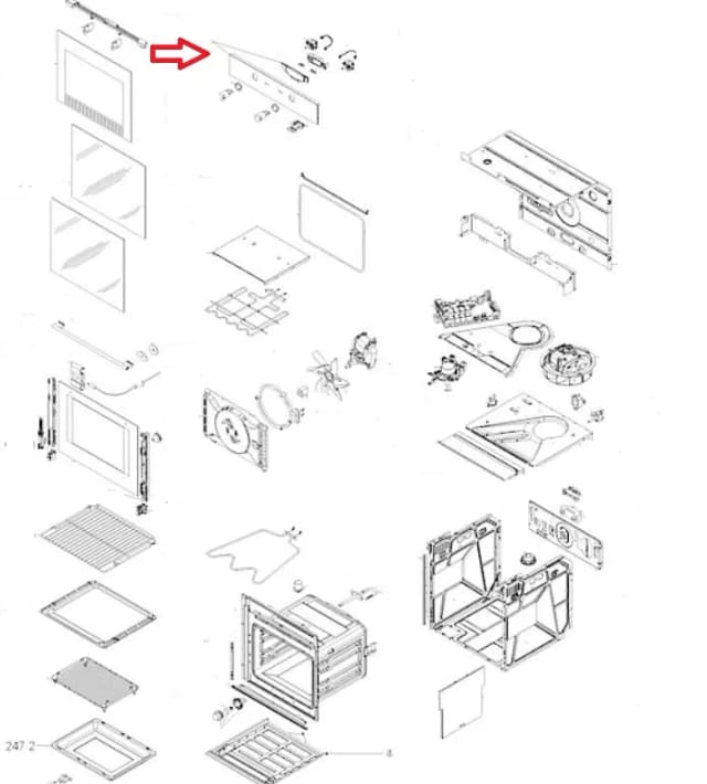 481010401042 Panel ovládání pro Whirlpool Indesit