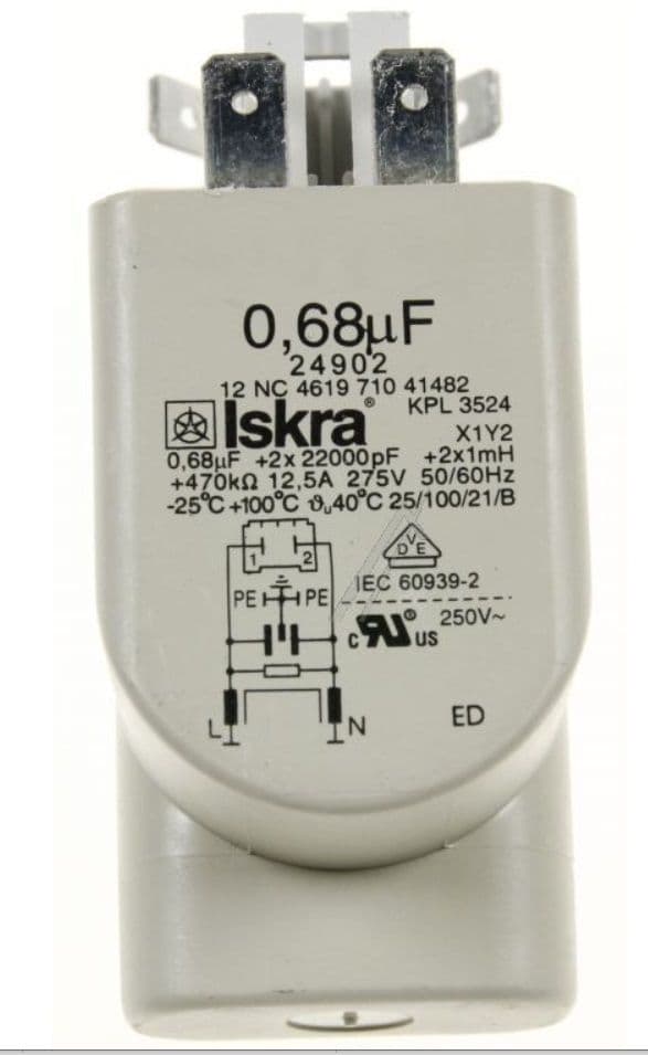 481212118285 Kondenzátor pro pračky Whirlpool Indesit