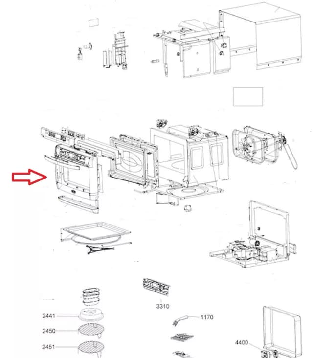 482000015442 Rám dveří Whirlpool/Indesit