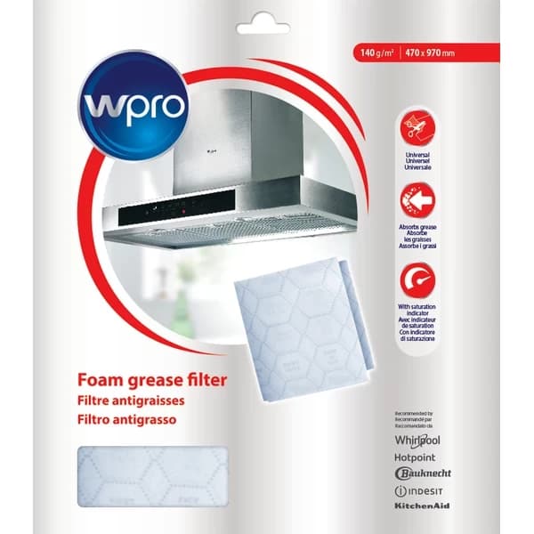 484000008526 Tukový filtr 970 x 470 mm pro odsavače Whirlpool a Indesit