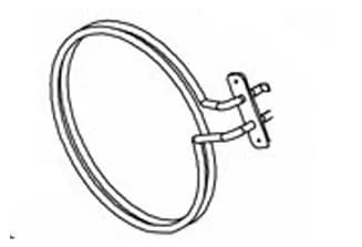 Kruhové topné těleso do trouby Whirlpool Indesit - 488000652977