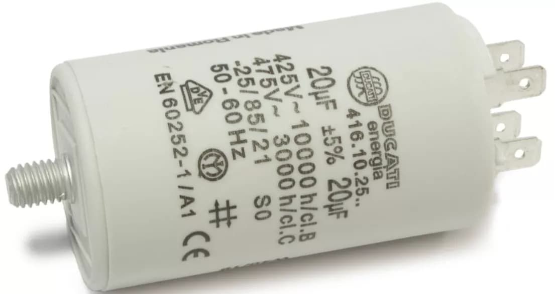 651016791 Kondenzátor rozběhový 20 µF pro pračky Ardo