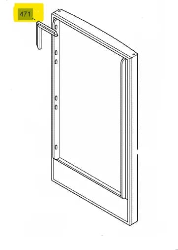 7108697 Těsnění dveří Liebherr pro lednice
