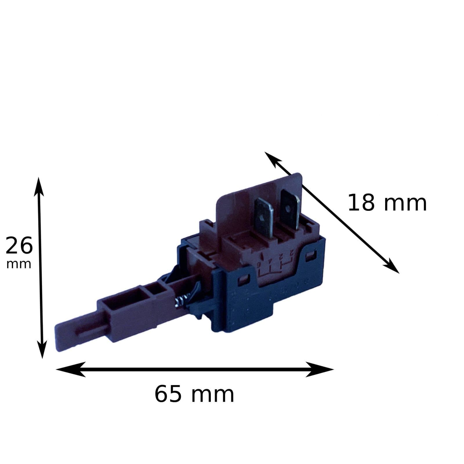 80044944 Jednopólový spínač pro pračky Candy a Hoover