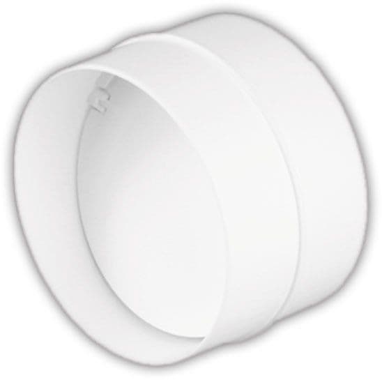 8757521722158 Spojka pr. 125 mm s klapkou pro ventilační potrubí