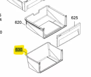 9791914 Spodní šuplík do mrazničky Liebherr