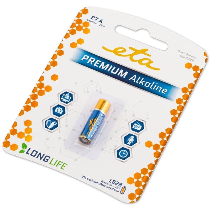 Baterie ETA Premium 27A, alkalická, 1ks