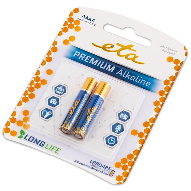 Baterie ETA PREMIUM AAAA LR8PREM2, 2ks