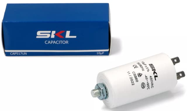 CBB60-10UF-F4 Kondenzátor rozběhový 10 µF 4× Faston pro motory AfterMarket