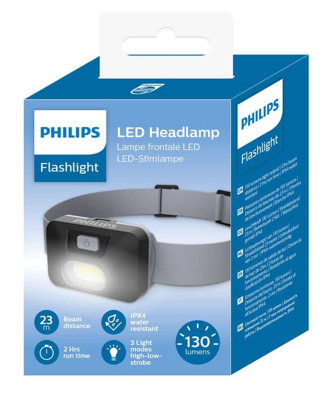 PHILIPS SFL1000H/10 LED čelová svítilna 130lm IPX4