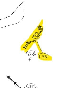 EAD49973578 Napájecí kabel pro pračky LG