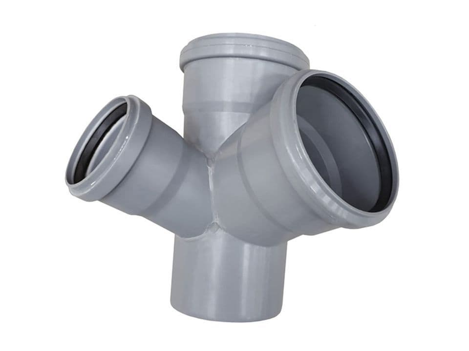 HTEP10010050/87L odbočka rohová 100/100/50 87° levá paneláková nízká PIPELIFE