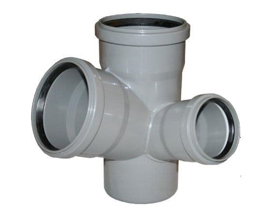 HTEP10010050/87P - Odbočka rohová 100/100/50 87° pravá paneláková nízká PIPELIFE