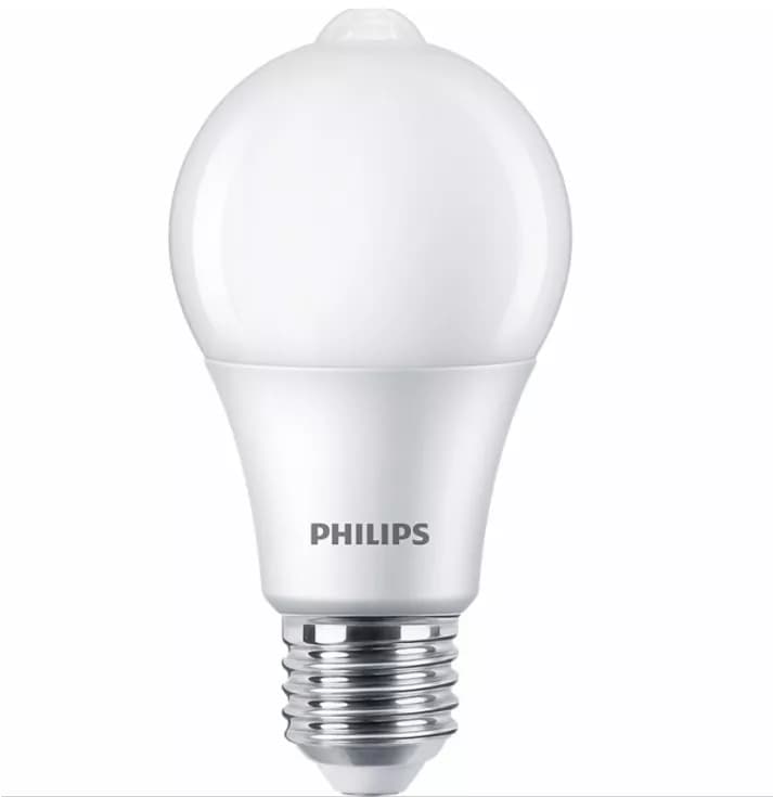 LED žárovka Philips E27 8W teplá bílá + sensor (9290023718)