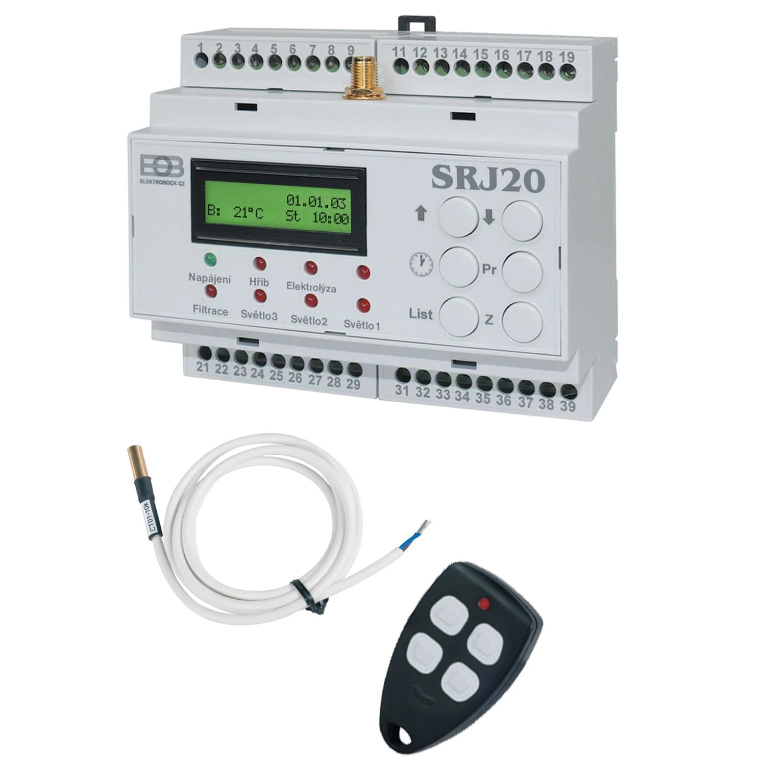 SRJ20 Solární řídící jednotka pro bazény