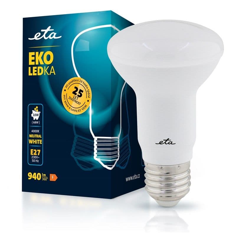 ETA R63W10NW01 Žárovka LED reflektor 10W E27 neutrální bílá