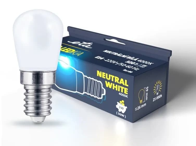 ETA EKO LEDka do lednice E14W3NW01 - 3W, E14, neutrální bílá