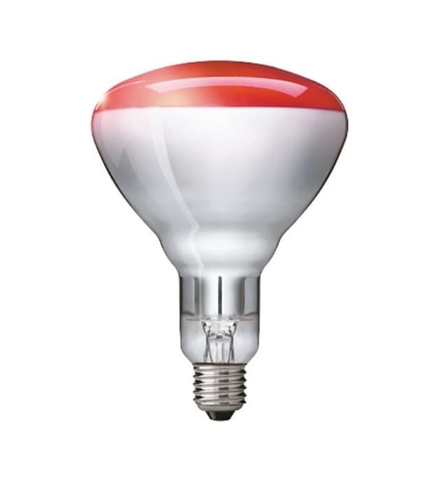 PHILIPS BR125 - Žárovka IR 150W E27 Červená